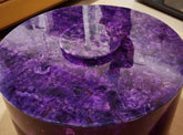 Amethyst Gemstone Lazy Susan Coffee Table – Purple Stone Table Top – Luxury Furniture for Home & Office Unique Handicrafts IND